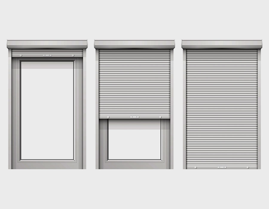 Volets roulant pour portes et fenêtres alu