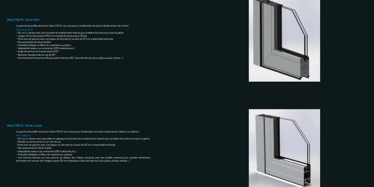 Système profil aluminium à frappe