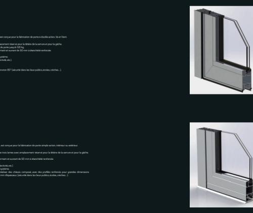 Système profil aluminium à frappe